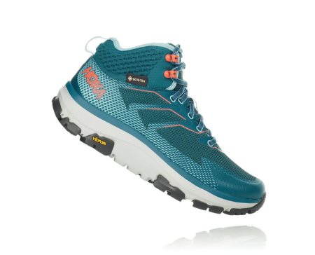 Hoka One One Toa Gore-tex Ženske Pohodniški Čevlji Črna / Svetlo Turkizna SI-752419F